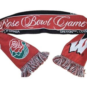 2020 University Of Wisconsin Rose Bowl Scarf Badgers Pregon Ducks Ncaa Ruffneck